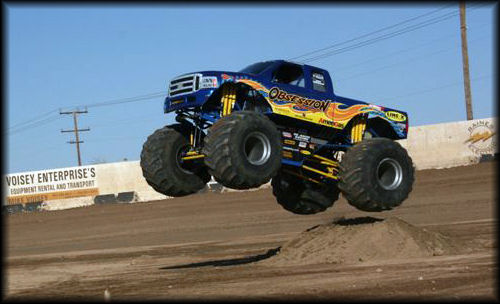 In between the monster truck rounds they ran Tuff Trucks and Mud Bogs